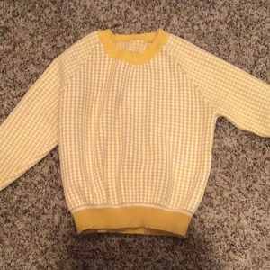 Women’s Vintage Yellow and White Sweater